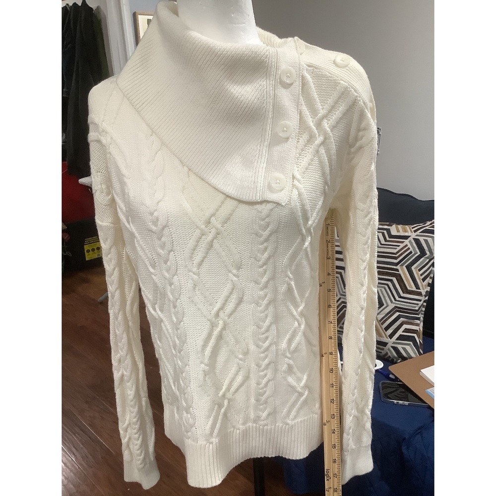 Marled Ivory Sweater Size M